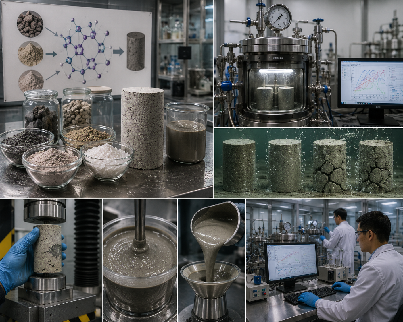CO2 resistance geopolymer cement for oil & gas wells application