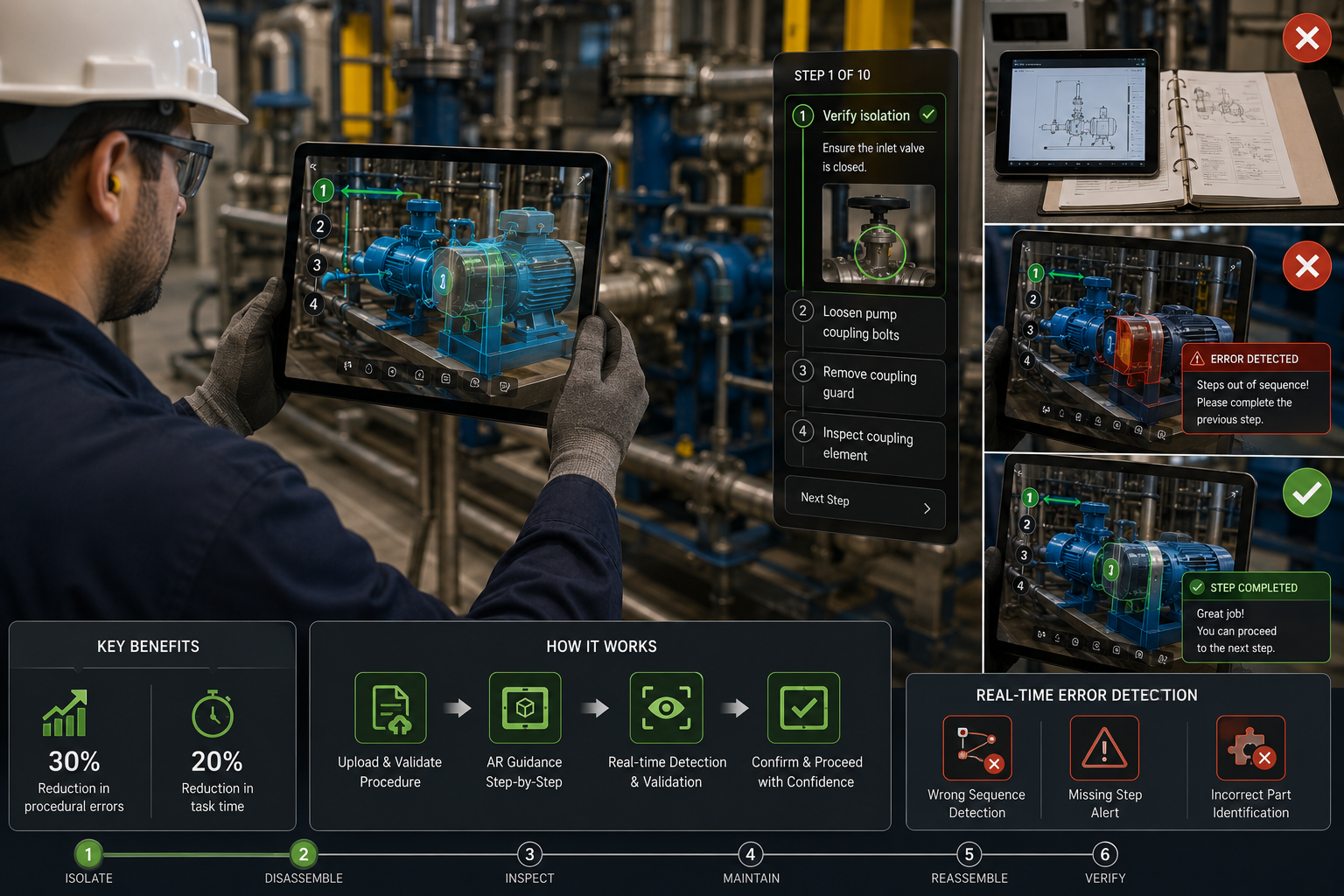 Smart Augmented Reality Guided Operation and Maintenance System for Linear Swell Tester Equipment