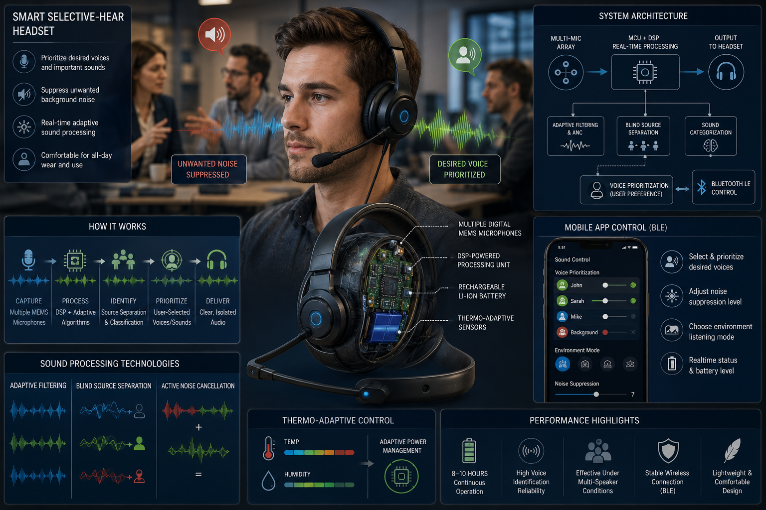 Smart Selective-Hear Headset