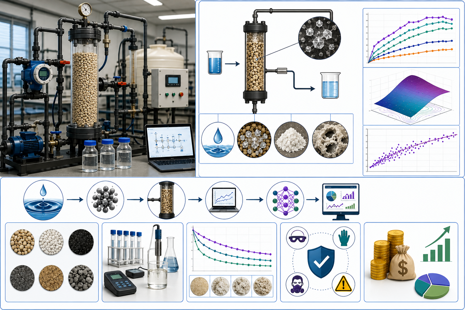 Water Softening-Based Scale Management in Water Treatment Systems
