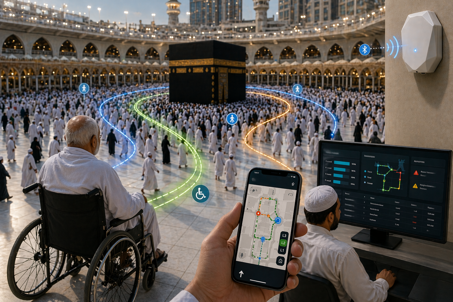 Smart Wearable Navigation and Safety Device for Hajj Pilgrims