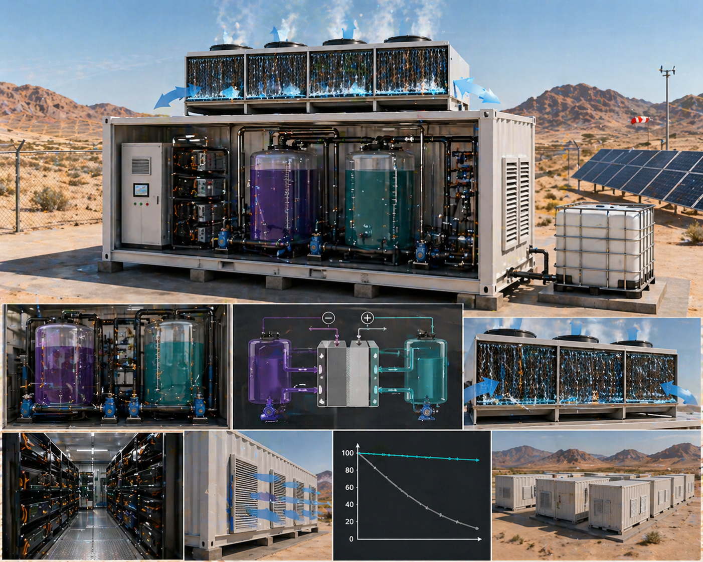 Vanadium Flow Modular Energy Storage System