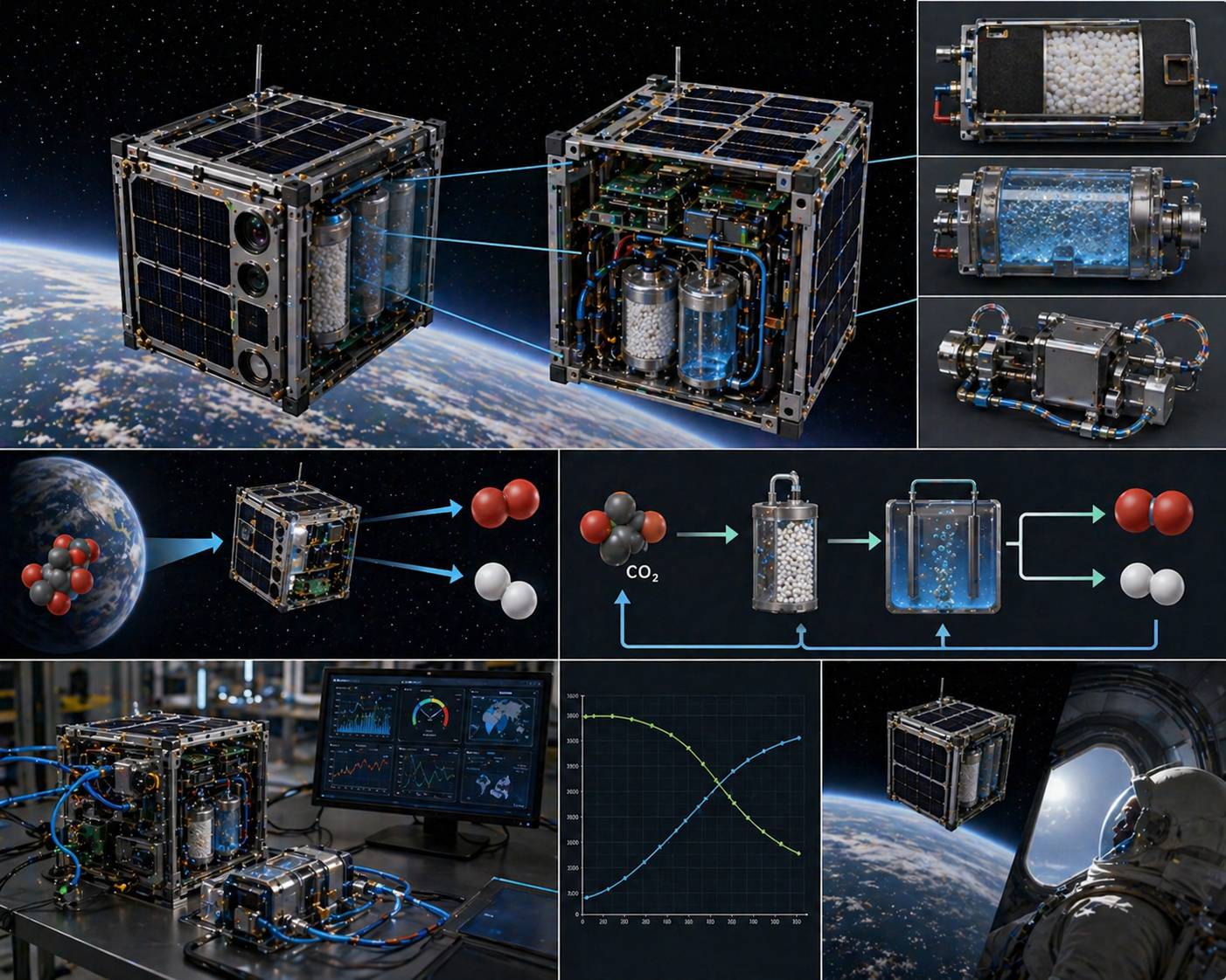 CubeSat-Based Life Support System for Carbon Dioxide Capture and Air Purification