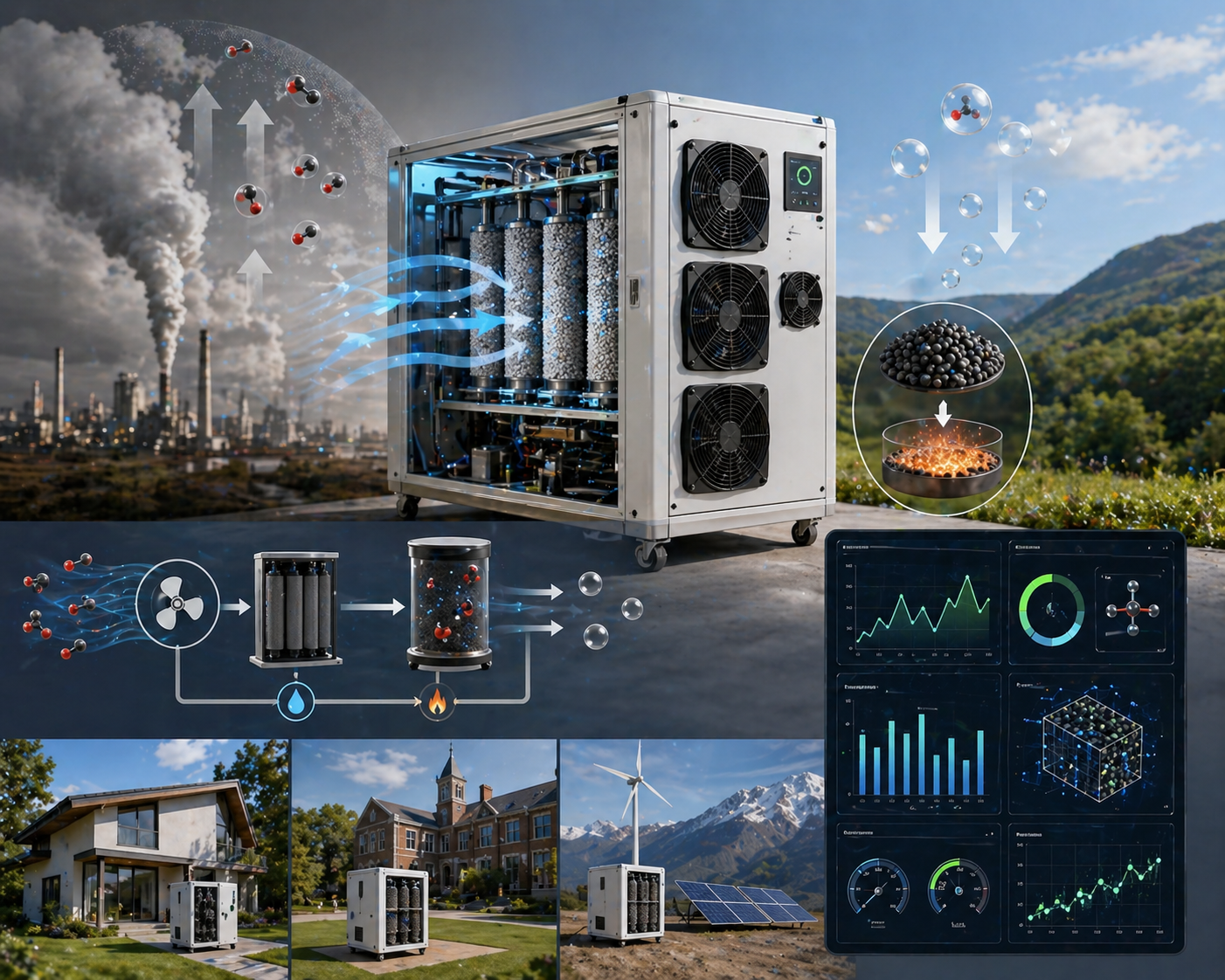 Mitigating Climate Impact through Effective CO2 Adsorption with Solid Sorbents by Direct Air Capture