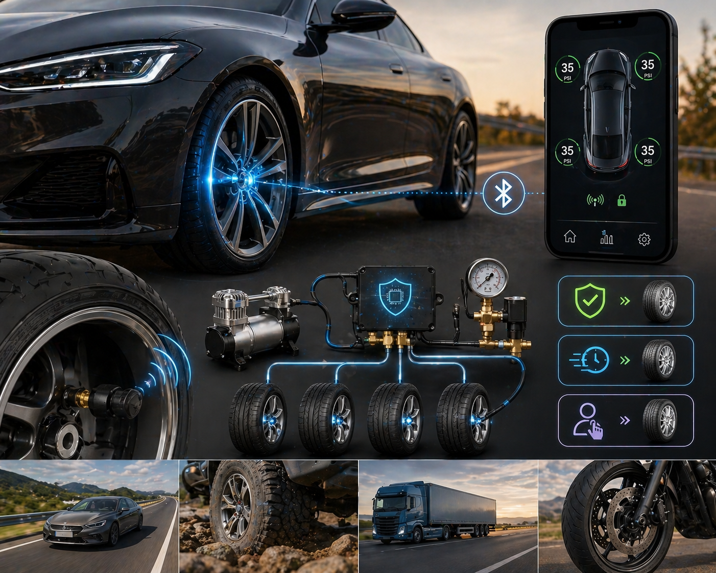 Smart Automatic Tire Inflation & Deflation System