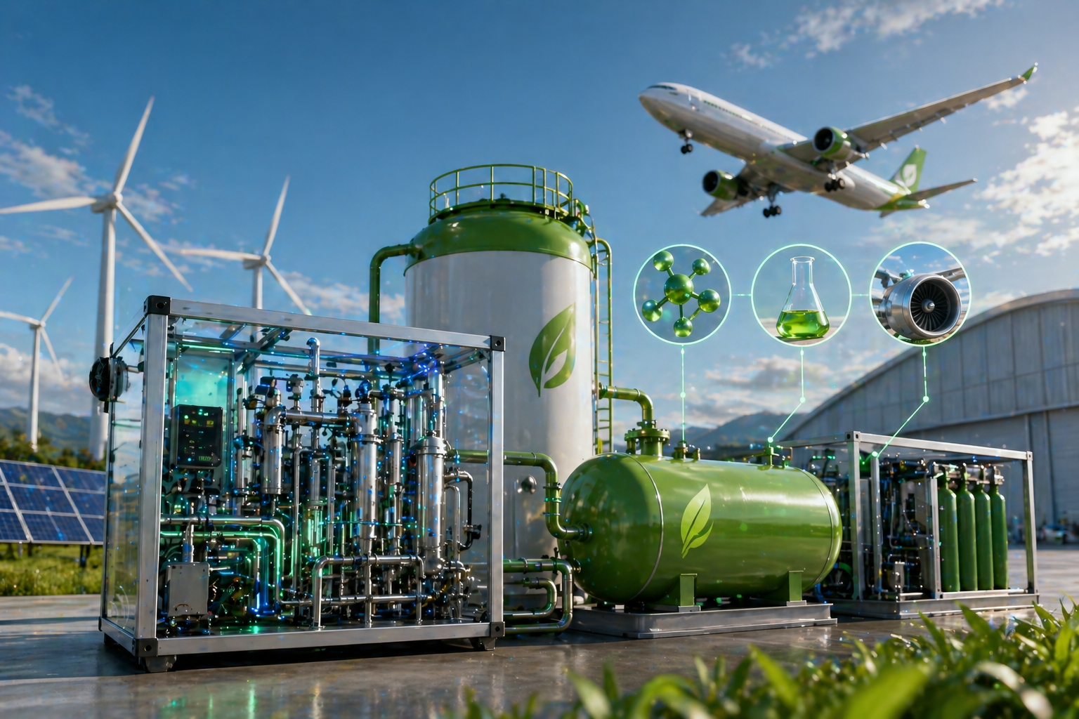 Green Ammonia Production and its Utilization as Sustainable Aviation Fuel