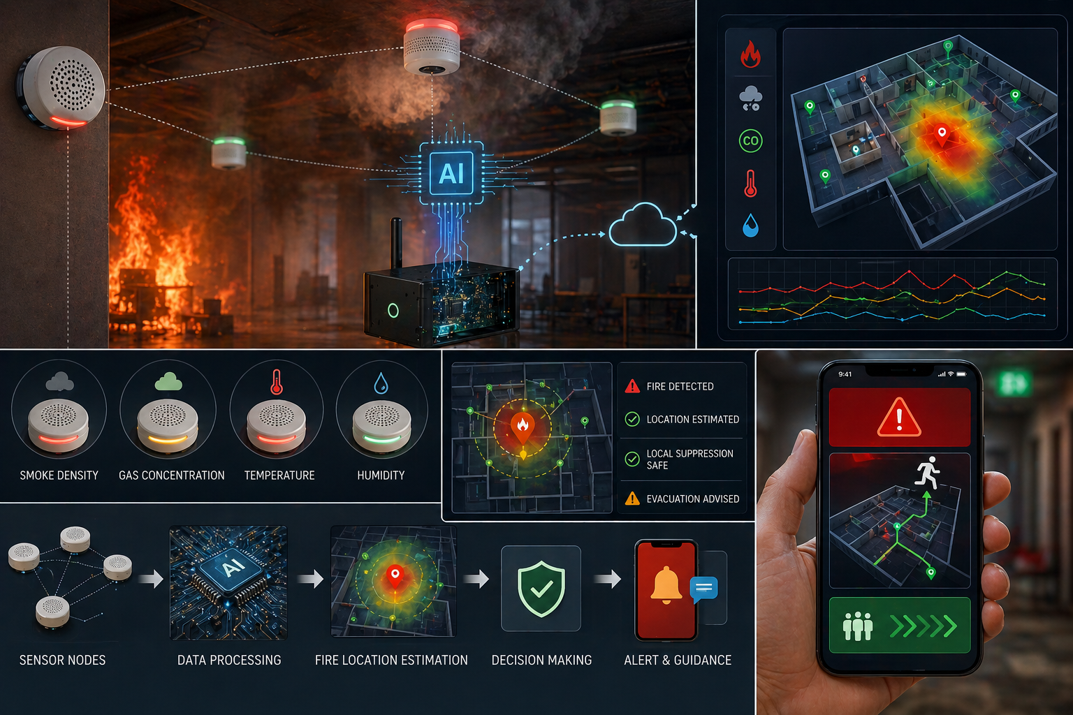 Smart Fire & Emergency Guidance System