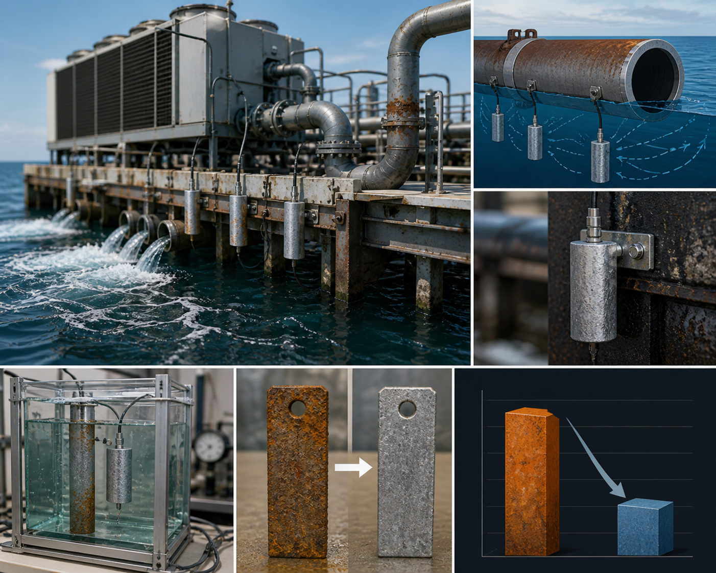Galvanic Corrosion Control in Open-Loop Seawater Cooling Systems Using Sacrificial Anodes