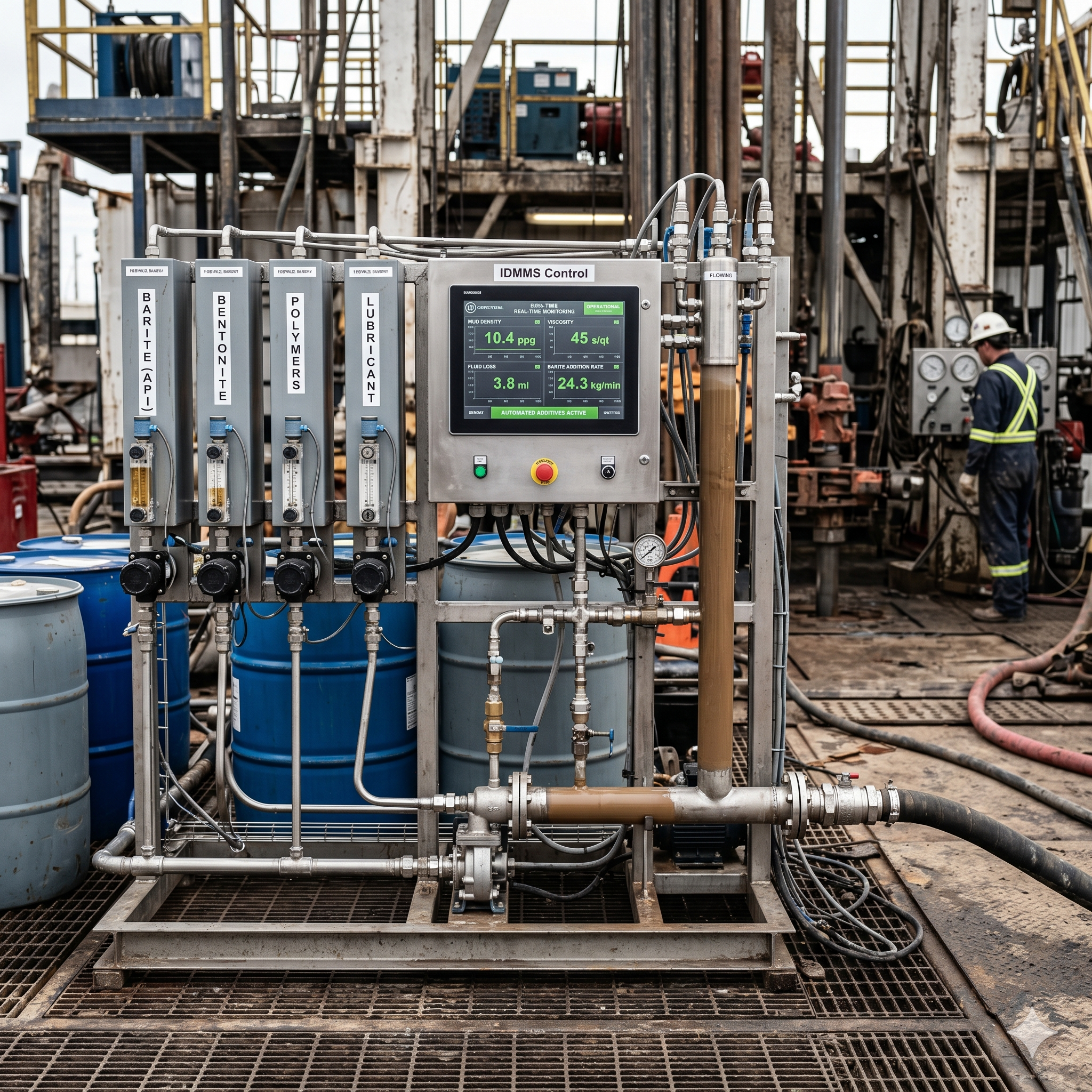 Intelligent Drilling Mud Management System with Real-Time Automated Additives Control